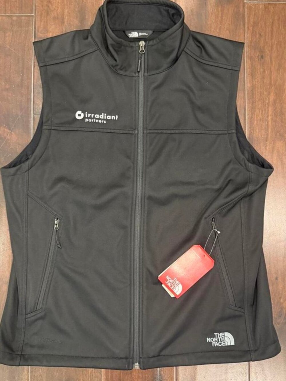 The North Face black vest with embroidered logo